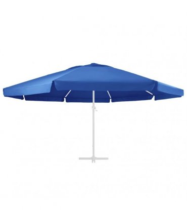 vidaXL Replacement Fabric for Outdoor Parasol Azure Blue 610 cm