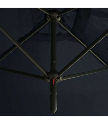 vidaXL Double Garden Parasol with Steel Pole Anthracite 600x300 cm
