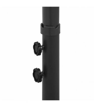vidaXL Double Garden Parasol with Steel Pole Black 600x300 cm