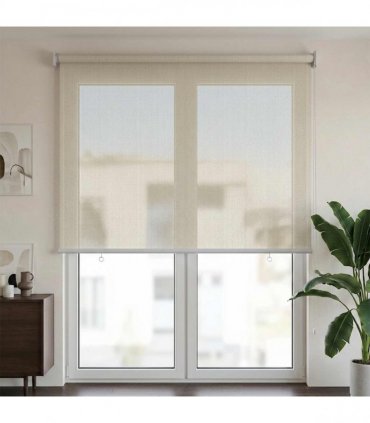 vidaXL Outdoor Roller Blind Cream 65(W)x230(H) cm HDPE