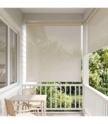 vidaXL Outdoor Roller Blind Cream 65(W)x230(H) cm HDPE