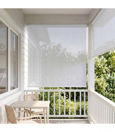 vidaXL Outdoor Roller Blind White 65(W)x230(H) cm HDPE