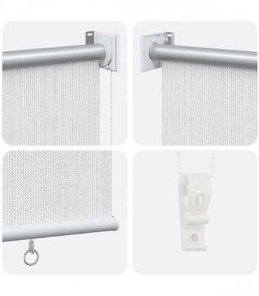 vidaXL Outdoor Roller Blind White 65(W)x230(H) cm HDPE