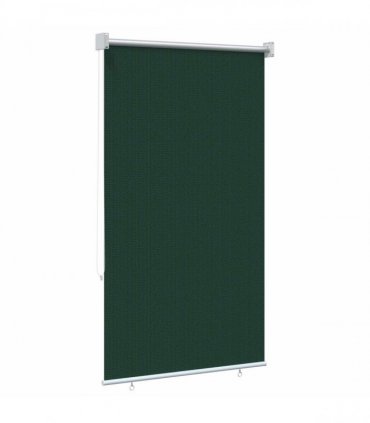 vidaXL Outdoor Roller Blind 65(W)x230(H) cm Dark Green HDPE