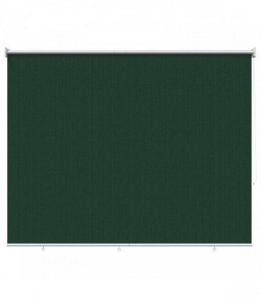 vidaXL Outdoor Roller Blind 125(W)x230(H) cm Dark Green HDPE