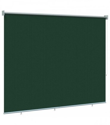 vidaXL Outdoor Roller Blind 125(W)x230(H) cm Dark Green HDPE