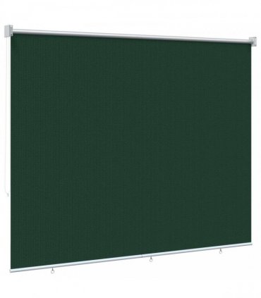 vidaXL Outdoor Roller Blind 125(W)x230(H) cm Dark Green HDPE