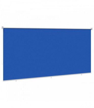 vidaXL Outdoor Roller Blind 355(W)x140(H) cm Blue HDPE
