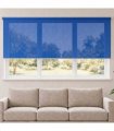 vidaXL Outdoor Roller Blind 405(W)x140(H) cm Blue HDPE