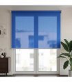 vidaXL Outdoor Roller Blind 65(W)x230(H) cm Blue HDPE
