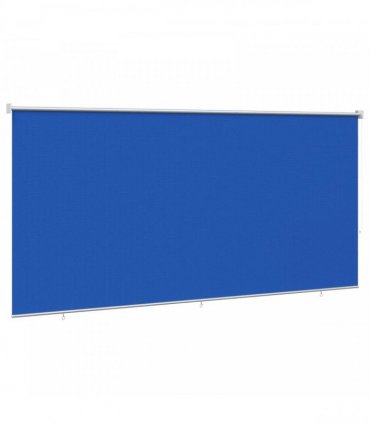 vidaXL Outdoor Roller Blind 405(W)x230(H) cm Blue HDPE