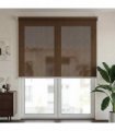 vidaXL Outdoor Roller Blind 65(W)x230(H) cm Brown HDPE
