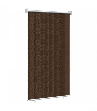 vidaXL Outdoor Roller Blind 65(W)x230(H) cm Brown HDPE