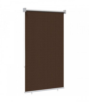 vidaXL Outdoor Roller Blind 65(W)x230(H) cm Brown HDPE