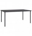 vidaXL Outdoor Dining Table Anthracite 150x90x74 cm Steel