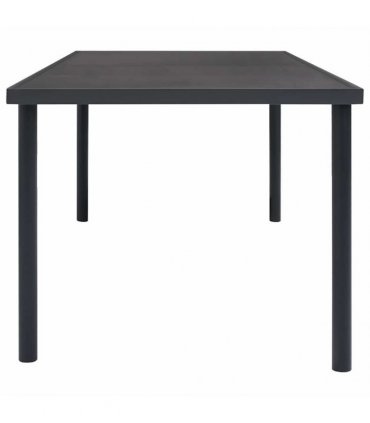 vidaXL Outdoor Dining Table Anthracite 150x90x74 cm Steel