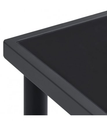 vidaXL Outdoor Dining Table Anthracite 150x90x74 cm Steel