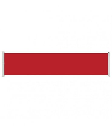 vidaXL Patio Retractable Side Awning 140x600 cm Red
