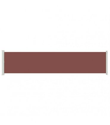 vidaXL Patio Retractable Side Awning 140x600 cm Brown