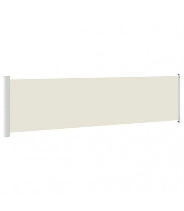 vidaXL Patio Retractable Side Awning 614x160 cm Cream
