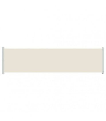 vidaXL Patio Retractable Side Awning 614x160 cm Cream