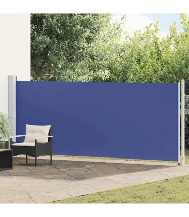 vidaXL Patio Retractable Side Awning 600x160 cm Blue