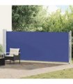 vidaXL Patio Retractable Side Awning 600x160 cm Blue