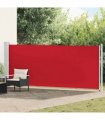 vidaXL Patio Retractable Side Awning 600x160 cm Red
