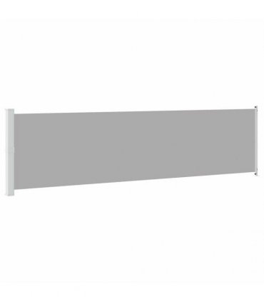 vidaXL Patio Retractable Side Awning 614x160 cm Grey