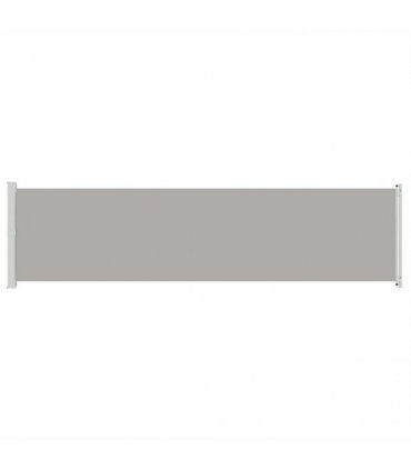 vidaXL Patio Retractable Side Awning 614x160 cm Grey