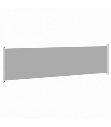 vidaXL Patio Retractable Side Awning 614x160 cm Grey