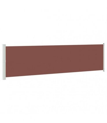 vidaXL Patio Retractable Side Awning 614x160 cm Brown