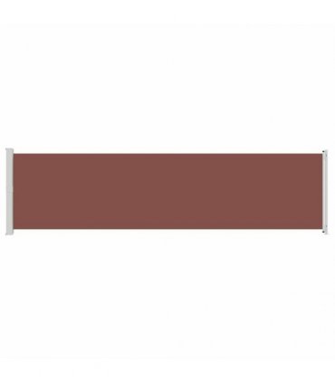 vidaXL Patio Retractable Side Awning 614x160 cm Brown