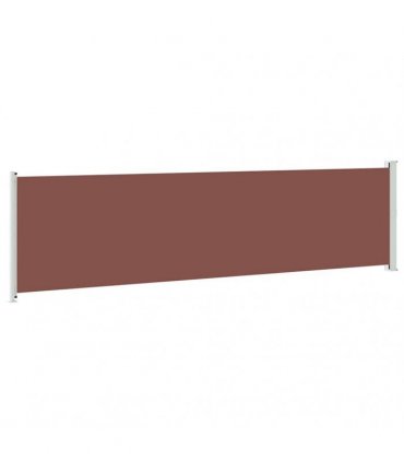 vidaXL Patio Retractable Side Awning 614x160 cm Brown