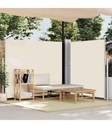 vidaXL Patio Retractable Side Awning 170x1200 cm Cream