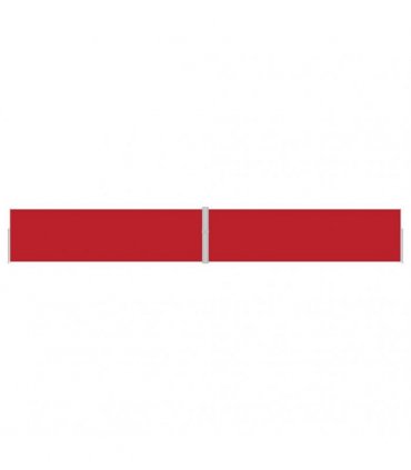vidaXL Patio Retractable Side Awning 170x1200 cm Red