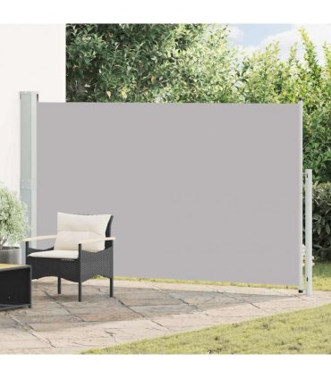 vidaXL Patio Retractable Side Awning 180x314 cm Grey