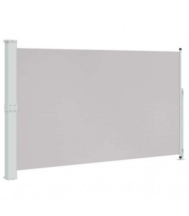 vidaXL Patio Retractable Side Awning 180x314 cm Grey