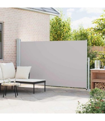 vidaXL Patio Retractable Side Awning 180x314 cm Grey