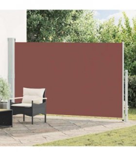 vidaXL Patio Retractable Side Awning 180x314 cm Brown