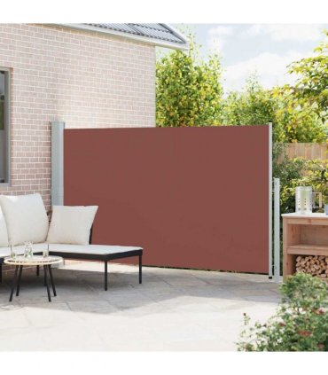 vidaXL Patio Retractable Side Awning 180x314 cm Brown