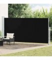 vidaXL Patio Retractable Side Awning 180x514 cm Black