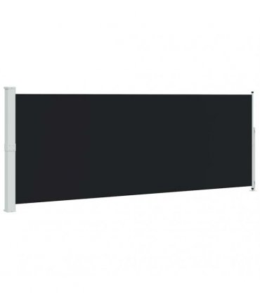 vidaXL Patio Retractable Side Awning 180x514 cm Black