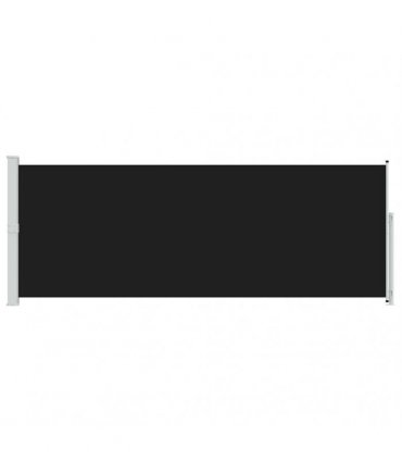 vidaXL Patio Retractable Side Awning 180x514 cm Black