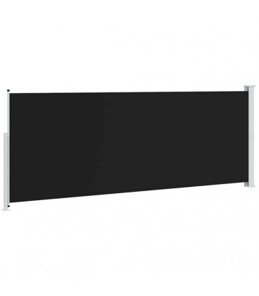 vidaXL Patio Retractable Side Awning 180x514 cm Black