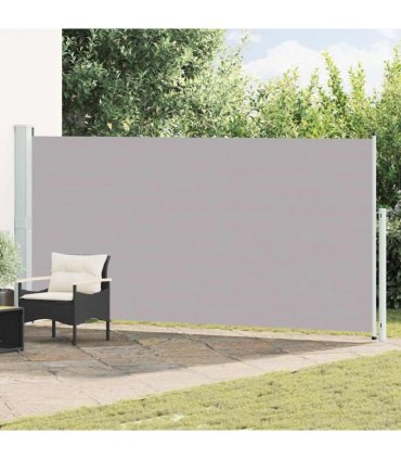 vidaXL Patio Retractable Side Awning 180x514 cm Grey