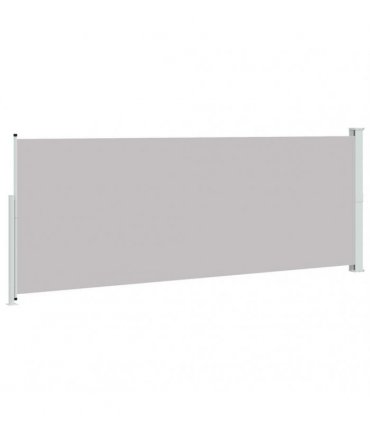 vidaXL Patio Retractable Side Awning 180x514 cm Grey