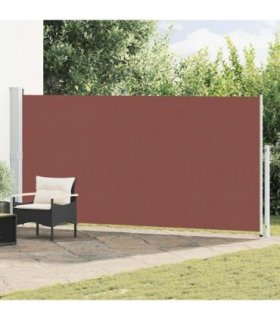 vidaXL Patio Retractable Side Awning 180x500 cm Brown