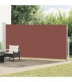 vidaXL Patio Retractable Side Awning 180x500 cm Brown