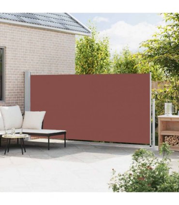 vidaXL Patio Retractable Side Awning 180x500 cm Brown